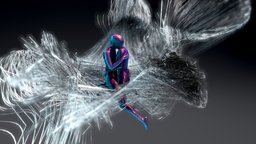 hugs artwork, 3d, human