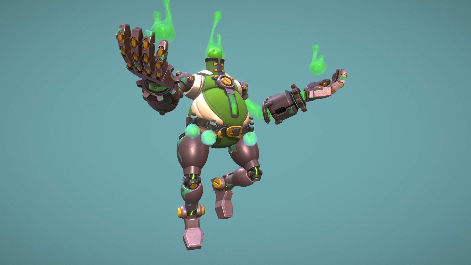 Was going for a kind of overwatch-esque style with this one and wanted to have a go at some simple animation.

Original concept by Morten Skaalvik - The Potion Seller - 3D model by MattTonks (@tonka316) 3d model