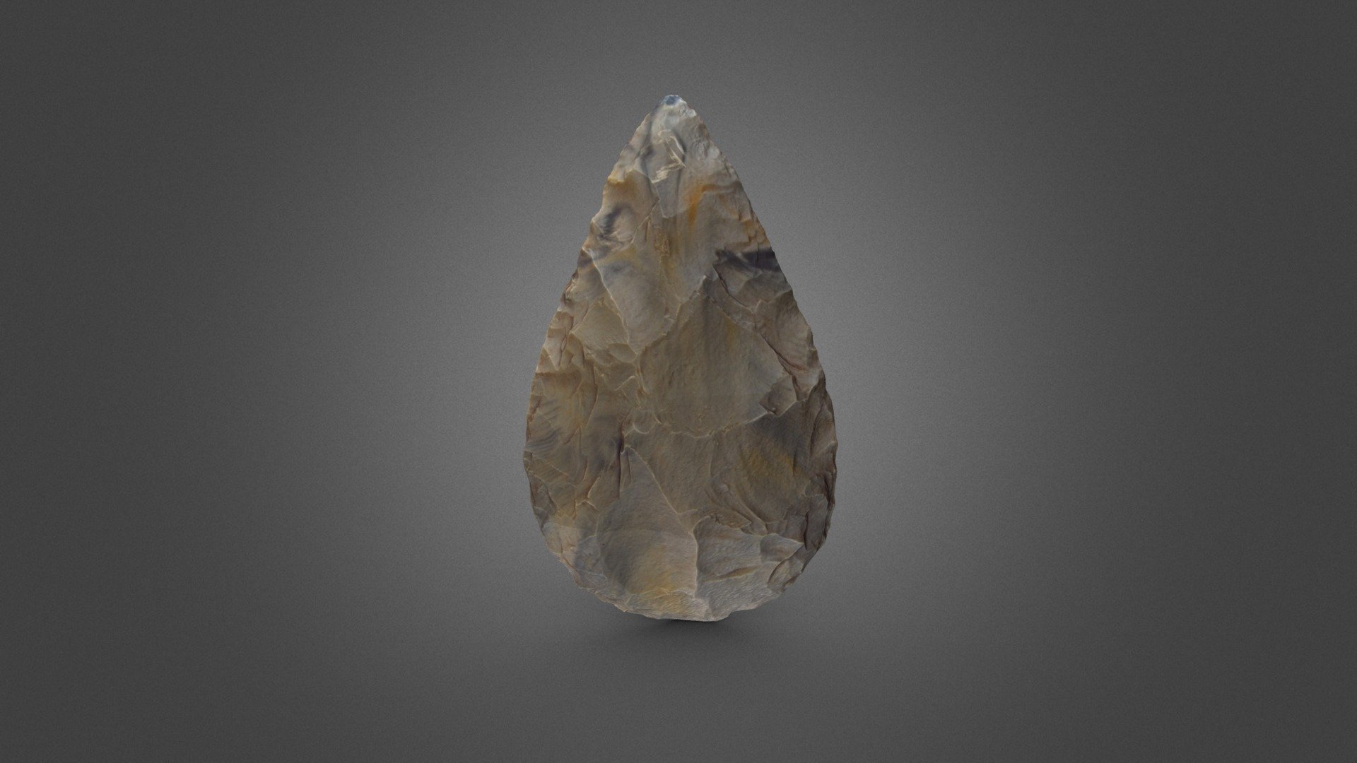 Replica / Réplica - Acheulean handaxe / Biface acheulense - 3D model by Fabiana Terhaag Merencio (@fterhaag) 3d model