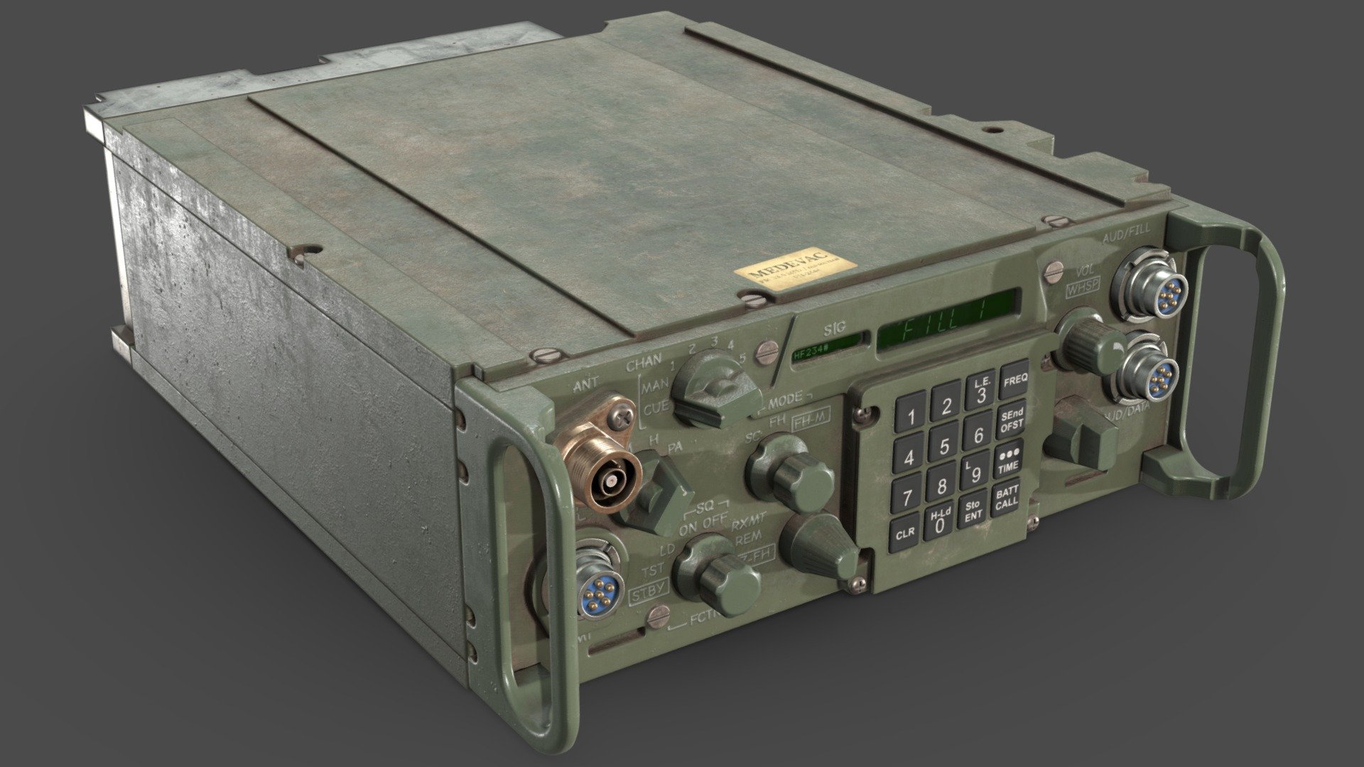 Programs: Fusion 360, Zbrush, Blender, RizomUV, Marmoset Toolbag, Substance Painter 3d model