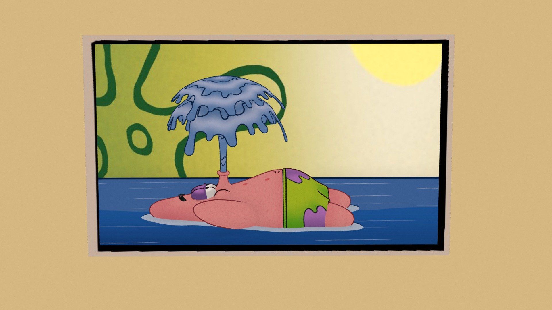 Now, like Patrick, do nothing and +30 ° C - Patrick Star - 3D model by 4Den 3d model