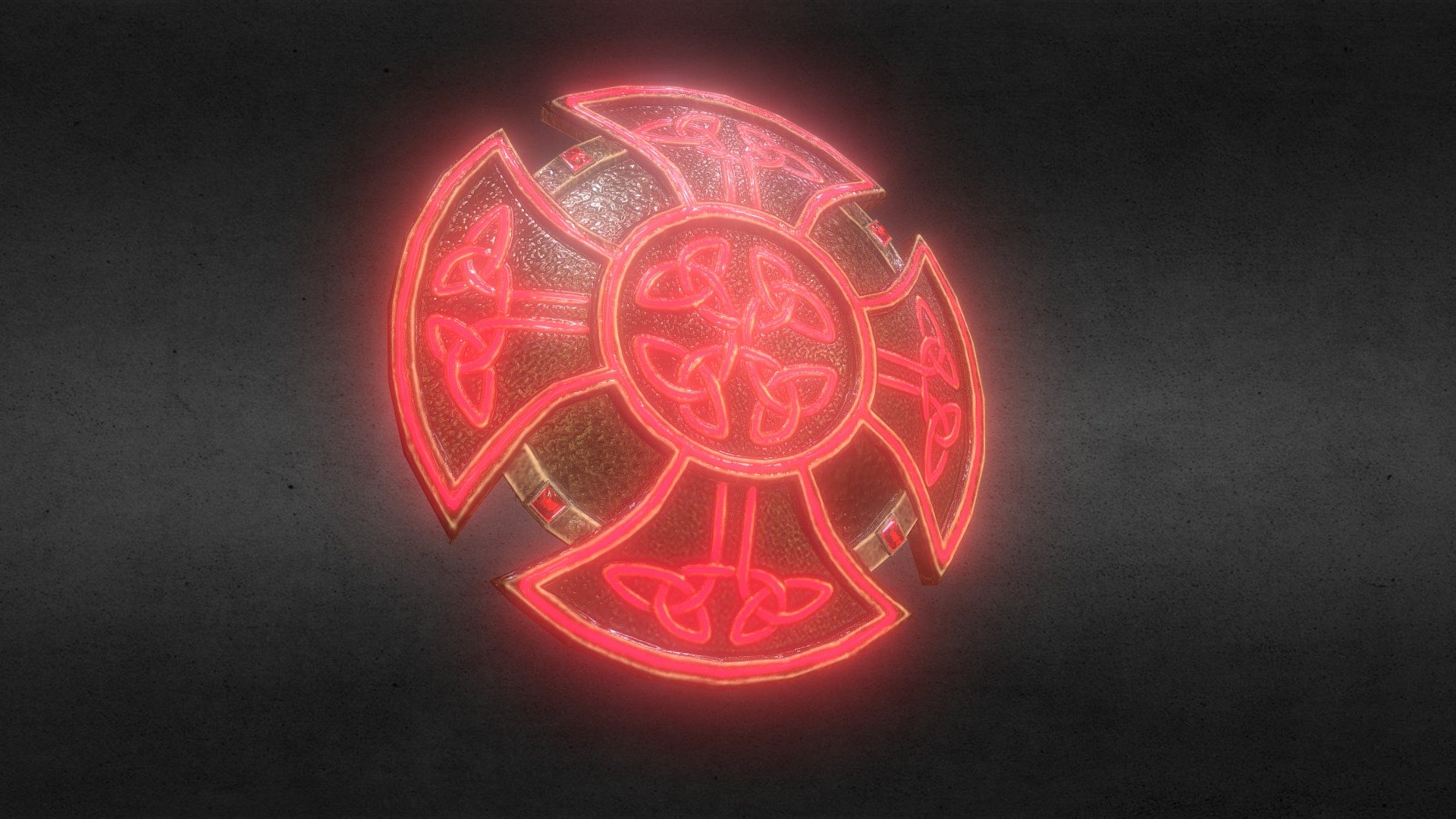 low-poly 3d model,modeled and textured in Blender 2.79 - Fantastic Shield 3 - Buy Royalty Free 3D model by pinotoon 3d model
