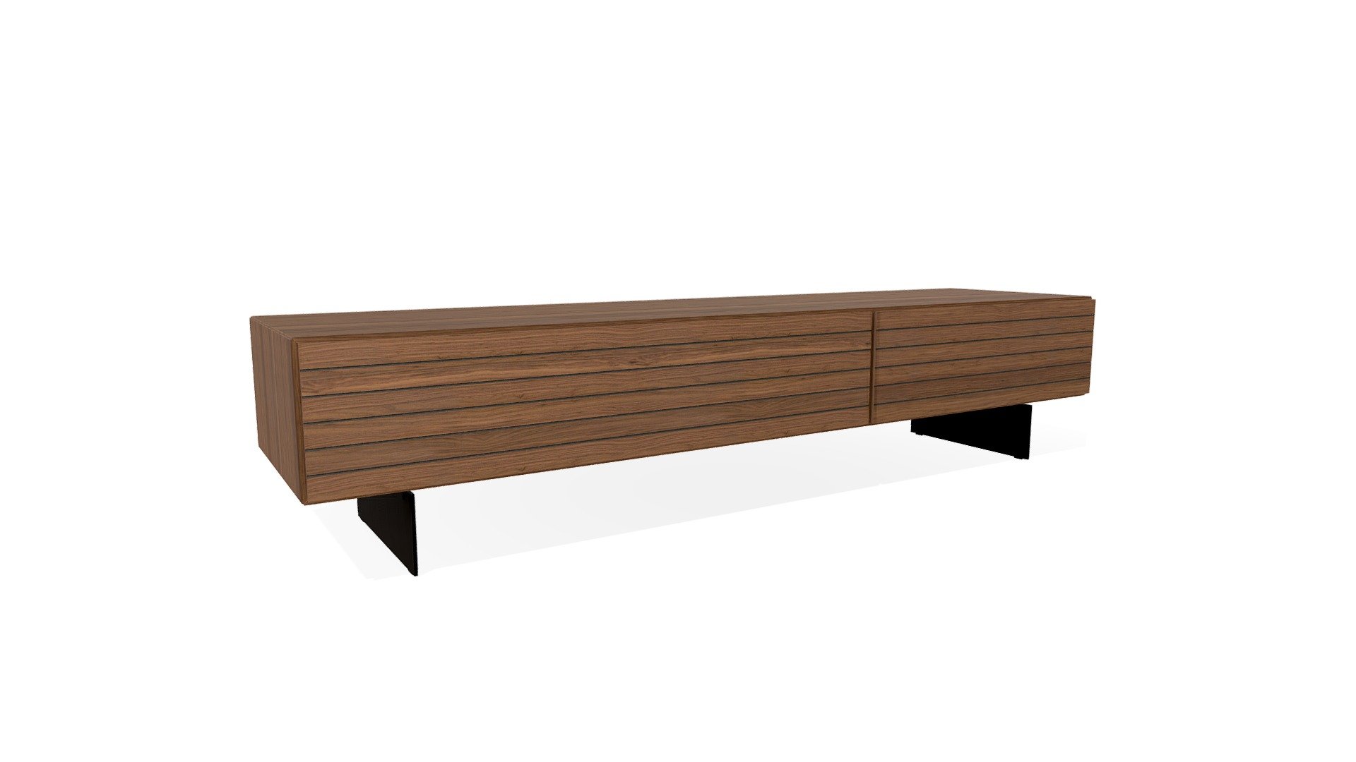 DIMENSIONS AND WEIGHT
Height: 42 cm
Width: 192 cm
Depth: 48½ cm
Maximum weight load: 50 kg

KEY FEATURES
With soft-close drawers
Cut-out in the back for easy cable management

MATERIALS
Front: walnut veneer/fibreboard/particle board/foil/melamine
Leg: steel

FINISH
Front: lacquered
Leg: powder coated

DESIGNER
Morten Georgsen - TỦ KỆ - LUGANO - TV UNIT SO00 - Buy Royalty Free 3D model by Furniture (@hung.t33) 3d model