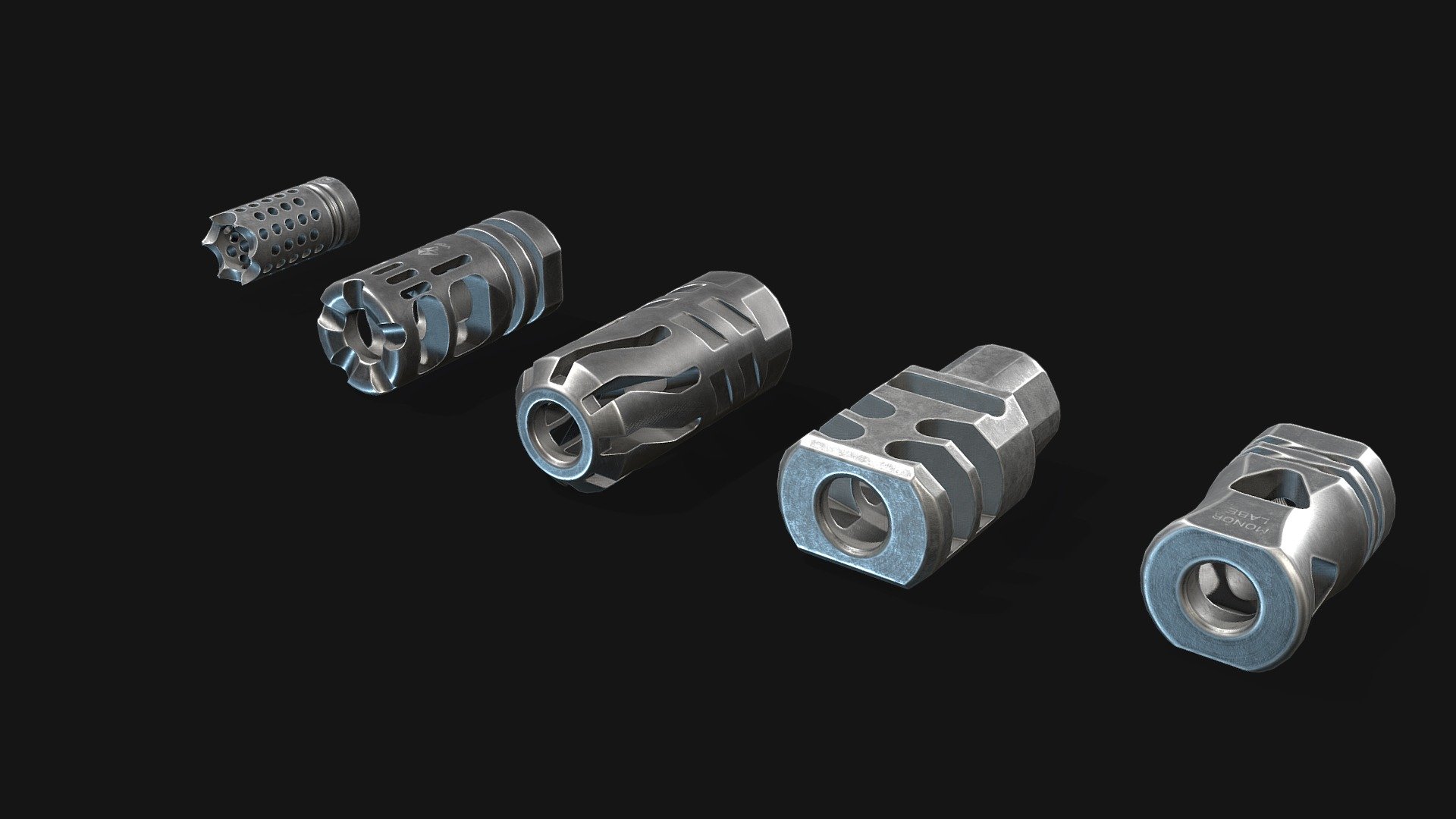 Triangles:

Muzzle Brake ~ 1500

Textures:

Muzzle Brake - 1x 2048 - Muzzle Brake Pack - 1 - 3D model by Mikhail Antipin (@livenhail) 3d model