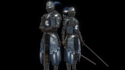 RIPTIDE armor, armour, warrior, eagle, soldier, bat, club, medieval, clothes, defense, morning, mace, realistic, star, weapon, character, pbr, fantasy, clothing, shield, knight