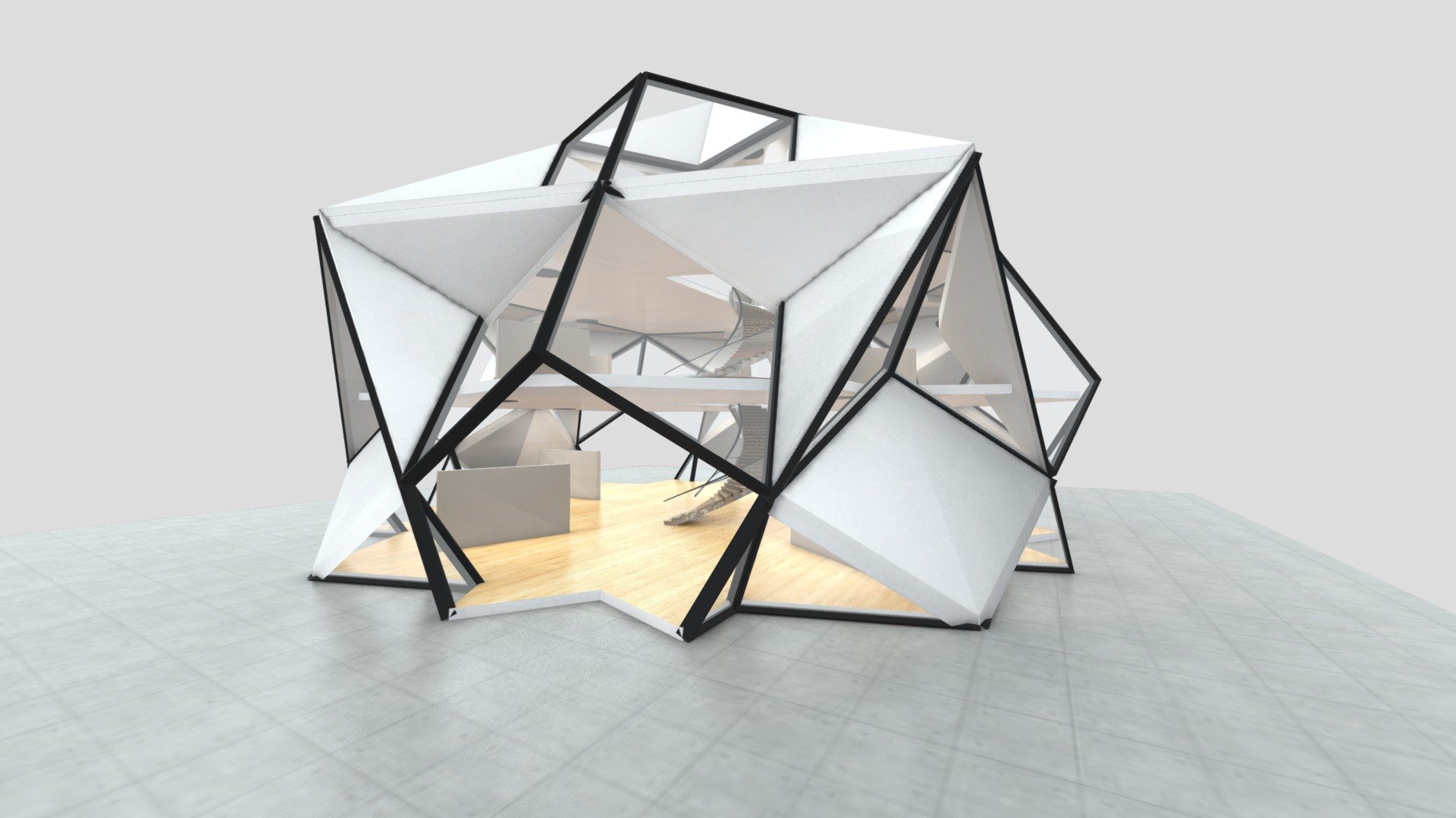 VR art Gallery 13 Great Dodeca + dodeca - Buy Royalty Free 3D model by Velandia.G..Ivan 3d model