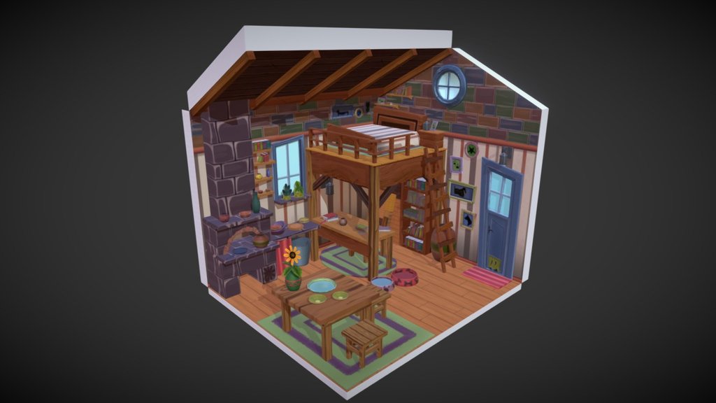 Artstation : https://www.artstation.com/artwork/46JPk

I'm practice draw texture handpainted and tiling texture 

concept : https://www.artstation.com/artwork/gReg8 - House - 3D model by 3K 3d model