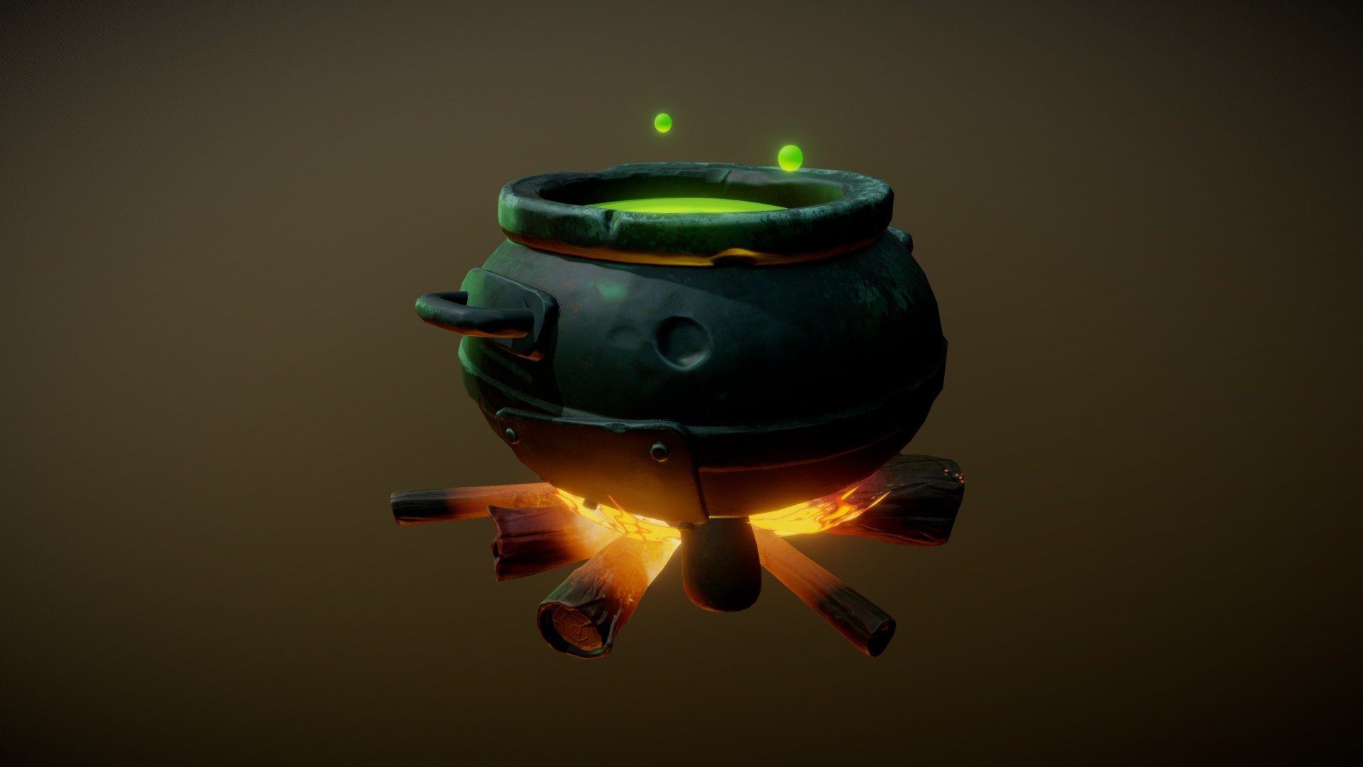 Cauldron Stylised - Download Free 3D model by voshan 3d model