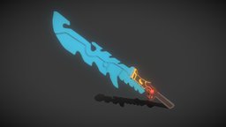 BOTW Guardian Sword guardian, susbtancepainter, gamereadyasset, botw, zeldabotw, zelda-breath-of-the-wild, zeldagames, blender, blender3d, sword, zelda, gameready, gamereadyasset3d