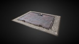 Door Metal 3D Scan garden, gadget, apocalyptic, work, rust, road, build, dirty, outdoor, metal, old, architecture, photogrammetry, lowpoly, scan, 3dscan, house, building, street, industrial, door