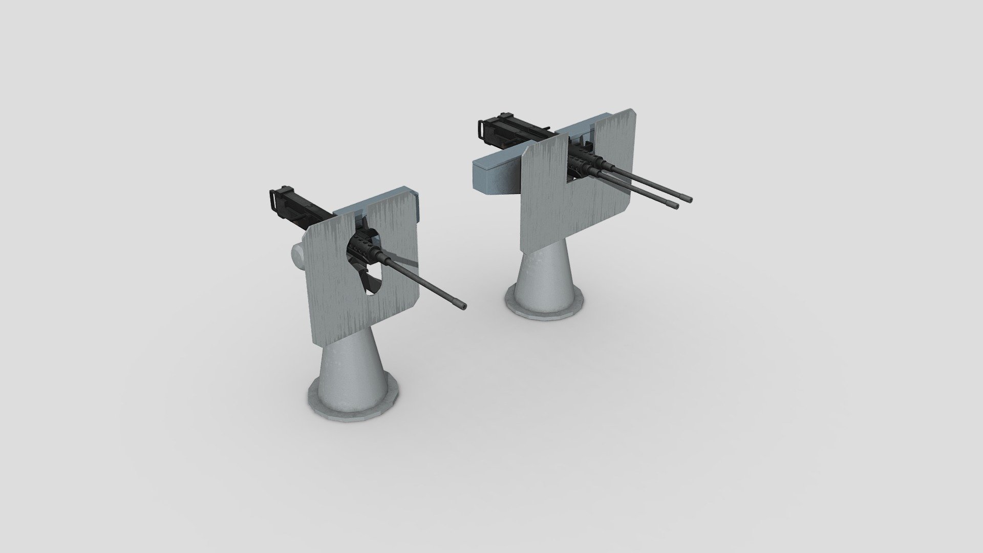 Highly detailed Machine_Gun model
For far and near angles.
For rendering animations and games.
Has real dimensions.
Model formats: * .max . ma .fbx .blend 
All textures are 4k resolution - 50 Caliber Machine Gun - Buy Royalty Free 3D model by IgYerm (@IgorYerm) 3d model