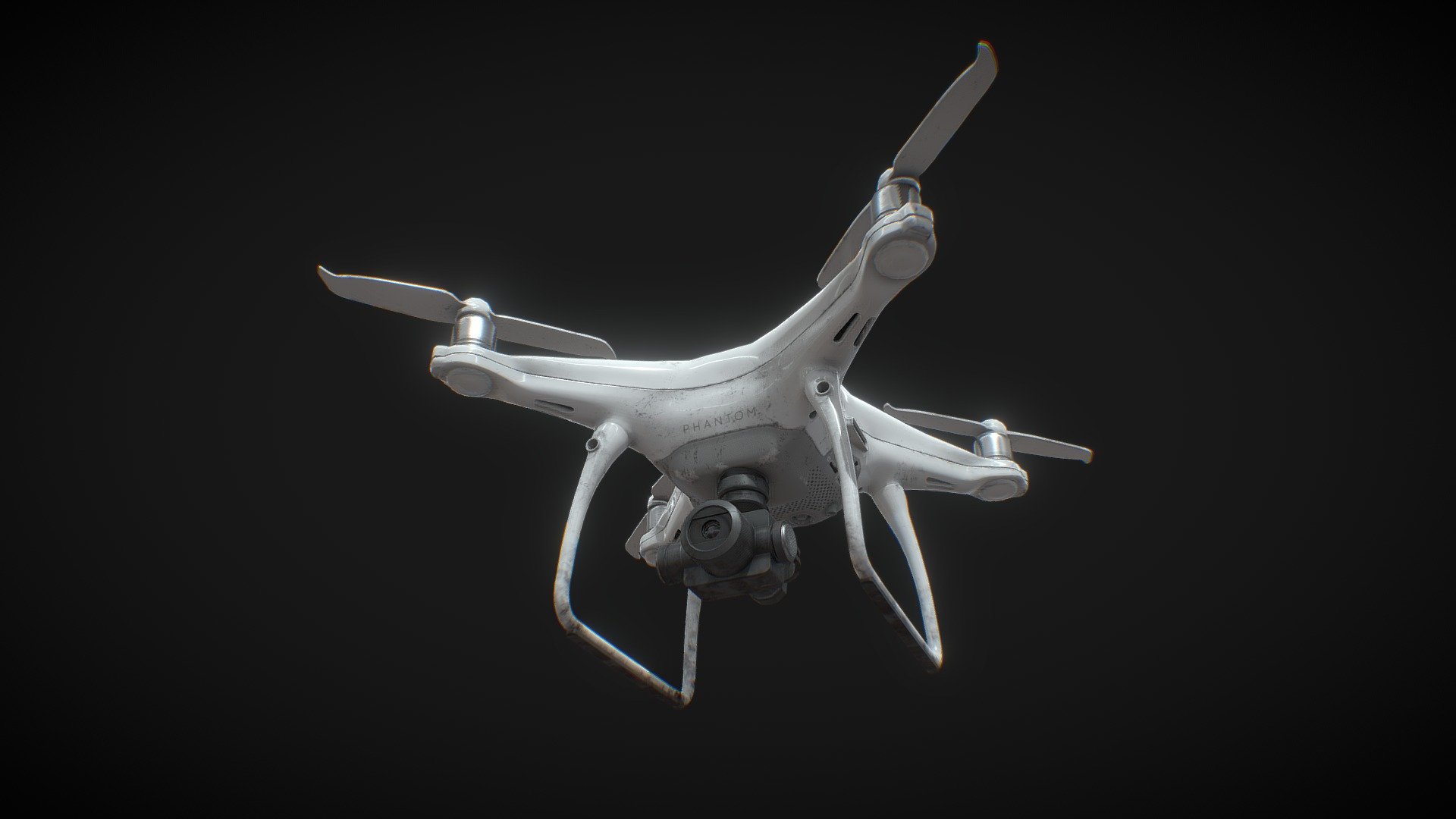 A realistic replica of the Dji Phantom 4 drone. 
With PBR based textures for your game/Film - DJI Phantom 4 - Buy Royalty Free 3D model by Aadi7z 3d model