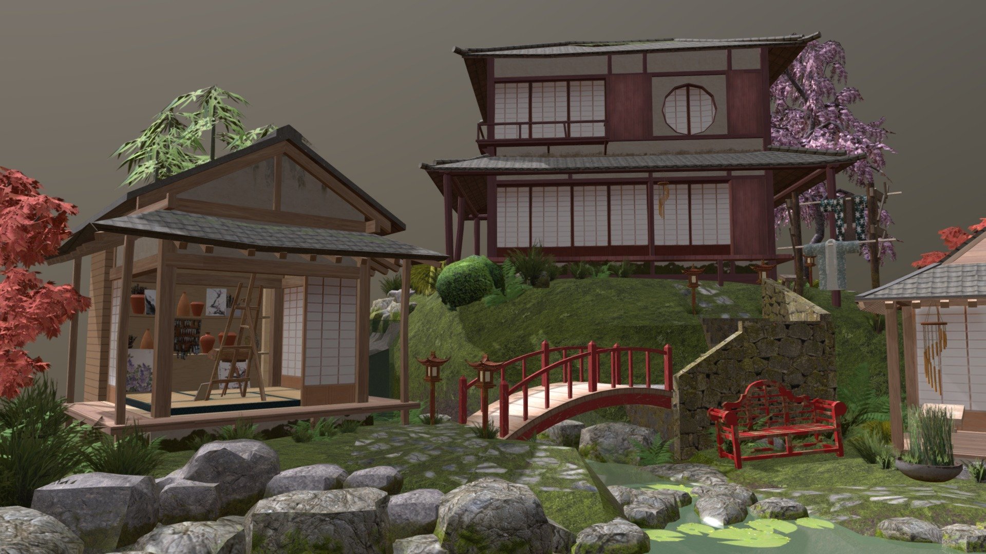 DAE Diorama - Grandma's House - 3D model by HeleenDierickx 3d model