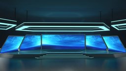 Hi-Tech style virtual event stage baked virtual, event, tech, stage, bake, baked, vr, hall, campaign, events, screens, technology, virtualevent, virtual-event