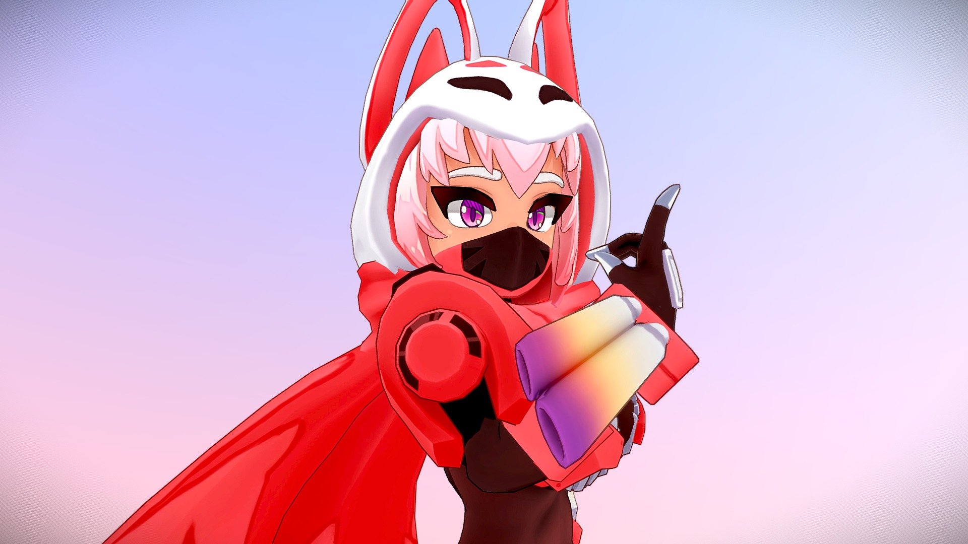 Commission piece of a client~. The character is based off of the Kamen Rider series. The mesh was triangulated and decimated, without animations, for Sketchfab.

Features the BOOST MAGNUM  version of her clothing.

Client's twitter: https://twitter.com/YokaiRiderVT


Interested and want to see more of my models (and drawings)? Or want to watch me VTuber stream art and game? Follow me on Twitter, Twitch and Pixiv!

Twitter account: https://twitter.com/MableArts

Pixiv account:https://www.pixiv.net/en/users/57485002

Twitch Account: https://www.twitch.tv/maybelline_naoko - [VTuber] Kiyomi Hoshi: BOOST Magnum [Commish] - 3D model by MableArts尚子 (@MableArts) 3d model
