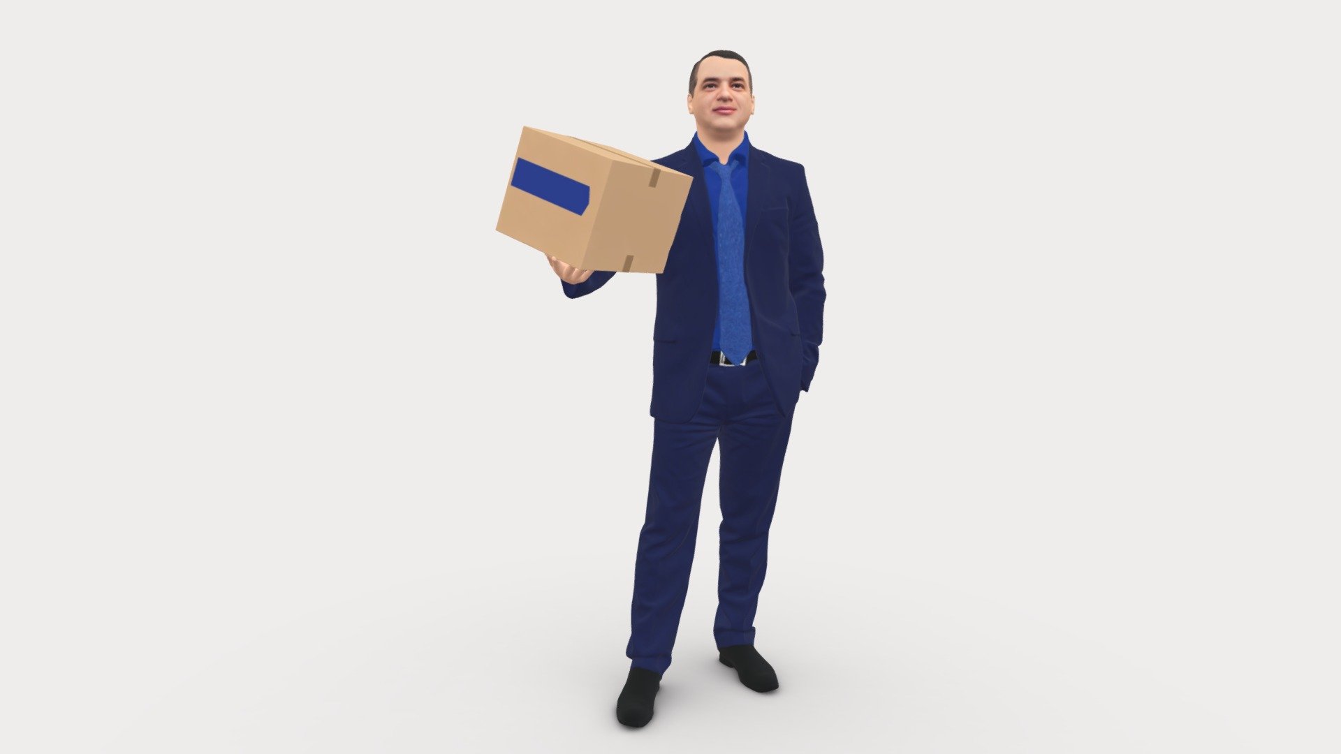 We provide unique 3d scanned models with realistic proportions for closeup and medium-distance views in artworks, paintings and classes. As well as architectural visualization projects.

Main features:




high-end realistic 3d scanned model;

realistic proportions;

highest quality;

low price;

saves you time for more time in landscaping and interiors visualization.

FEATURES 




3d scanned model 

Extremely clean

Edge Loops based

smoothable

symmetrical

professional quality UV map

high level of detail

high resolution textures

real-world scale

system unit: cm

TEXTURES 




Textural Resolution: 4096 x 4096

Color Map

The model is suitable for stereolithography 3d printing 

The model is also ready for fullcolour 3d printing - Man With Box 0627 - Buy Royalty Free 3D model by 3DFarm 3d model