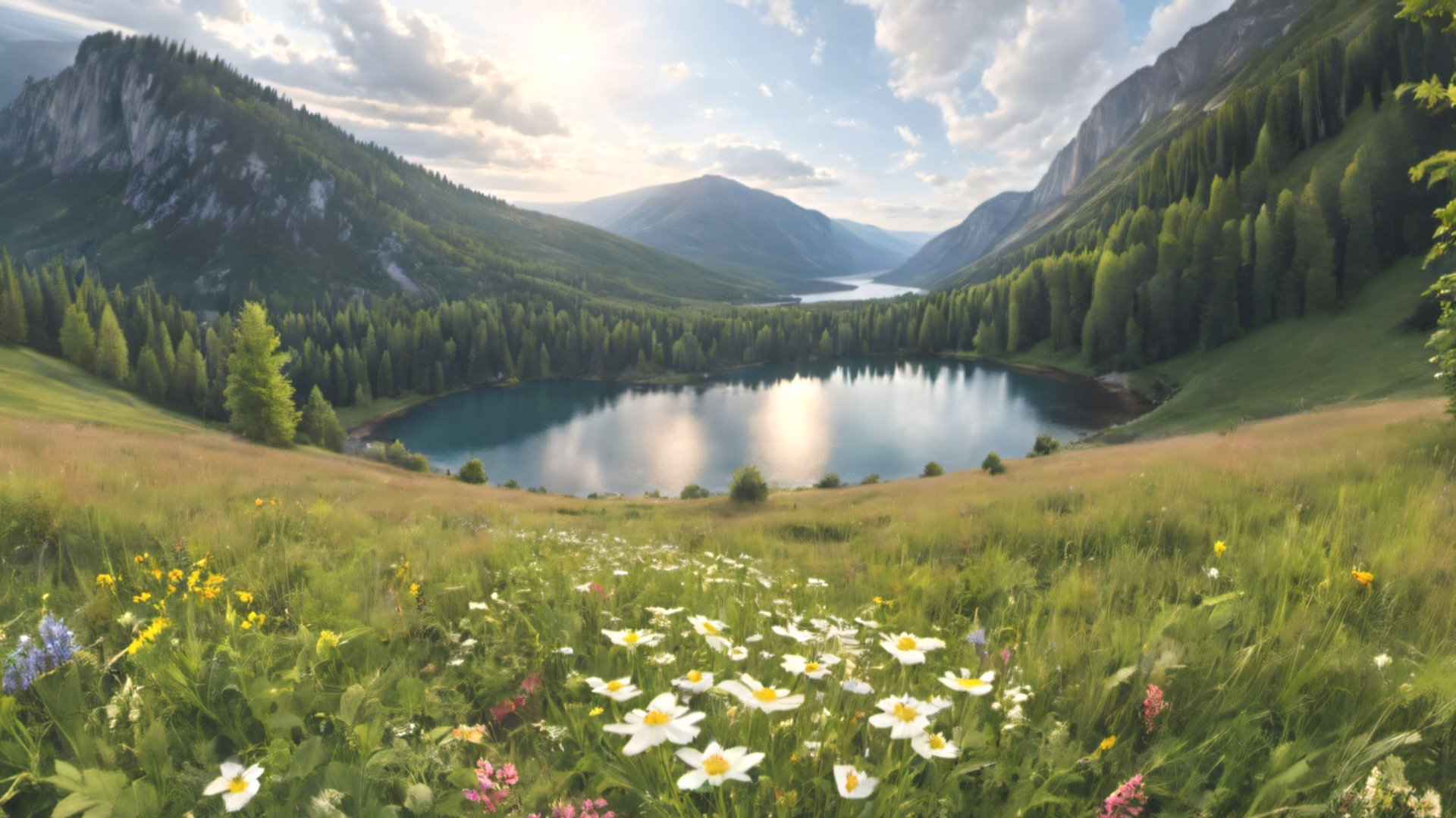 This is an 8k resolution (8192 x 4096) HDRI equirectangular panorama which will help you create 360 degrees beautiful Meadow Landscape background in different 3d software (Blender, Unreal Engine, Unity, 3dMax and many others). It is perfect for games, virtual reality, 3d renders, movies etc. The image was created with AI and edited in different 2d and 3d software to improve quality, remove seams and make it perfect for any 3d or 2d Sea or Outdoor project.

The image comes in 2 formats: .hdr and .jpg - HDRI Meadow Landscape Panorama G - Buy Royalty Free 3D model by Ionut81 3d model