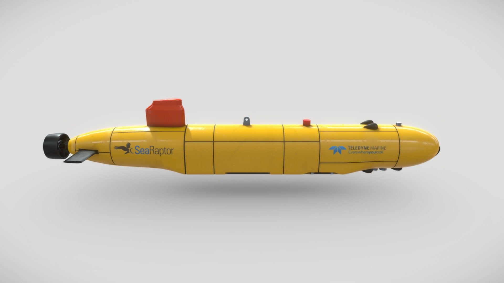 Teledyne Sea raptor - Searaptor - Buy Royalty Free 3D model by navalsystems1980 3d model