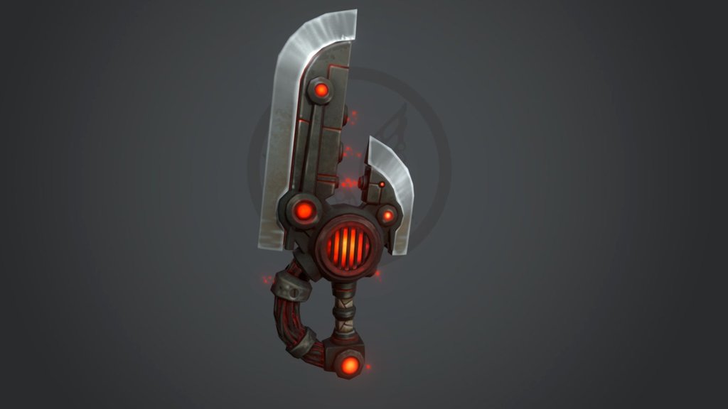 Fanart for Allods Online. Original concept by Valivov Konstantin http://konstantin-vavilov.deviantart.com/art/Magic-Daggers-Concepts-186452613 - Allods Furnace Dagger - 3D model by pixelbutterfly (@pixelb) 3d model