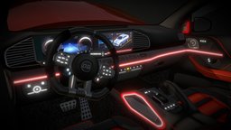 Mercedes GLE Coupe AMG og, fbx, mercedes, amg, low-poly, blender, vehicle, lowpoly, model, mobile, racing, car, interior