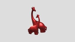 decorative giraffes statues 3dprintable, decorative, statues, giraffes, design, decoration