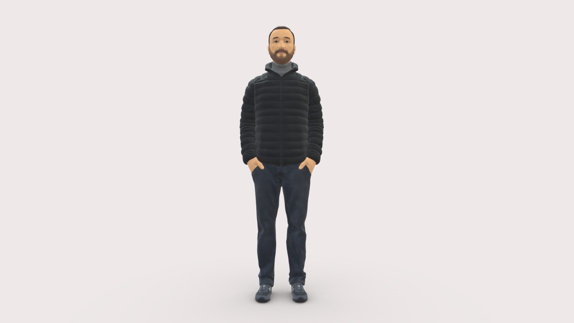 We provide unique 3d scanned models with realistic proportions for closeup and medium-distance views in artworks, paintings and classes. As well as architectural visualization projects.

Main features:




high-end realistic 3d scanned model;

realistic proportions;

highest quality;

low price;

saves you time for more time in landscaping and interiors visualization.

FEATURES 




3d scanned model 

Extremely clean

Edge Loops based

smoothable

symmetrical

professional quality UV map

high level of detail

high resolution textures

real-world scale

system unit: cm

TEXTURES 




Textural Resolution: 4096 x 4096

Color Map

The model is suitable for stereolithography 3d printing 

The model is also ready for fullcolour 3d printing - Man With Beard In Dark Blue Jacket 0601 - Buy Royalty Free 3D model by 3DFarm 3d model