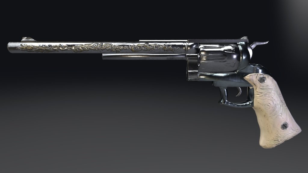 Revolver for a prototype game for the Cowgirl Character made for 3rd person.

Cowgirl: https://sketchfab.com/models/ddc811439e3b4971b16abbd0c8bb3082 - Revolver - 3D model by stridentstar 3d model