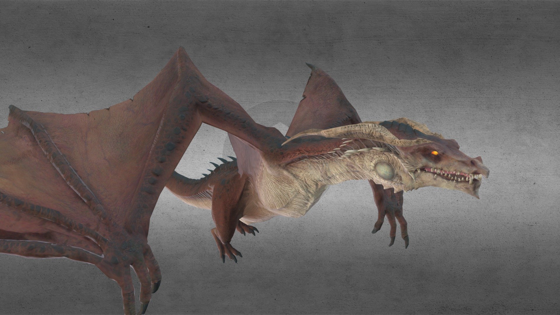 running Dragon Animation - High detailed Dragon Animation running - Download Free 3D model by Al-Deezel (@Al-dezel) 3d model