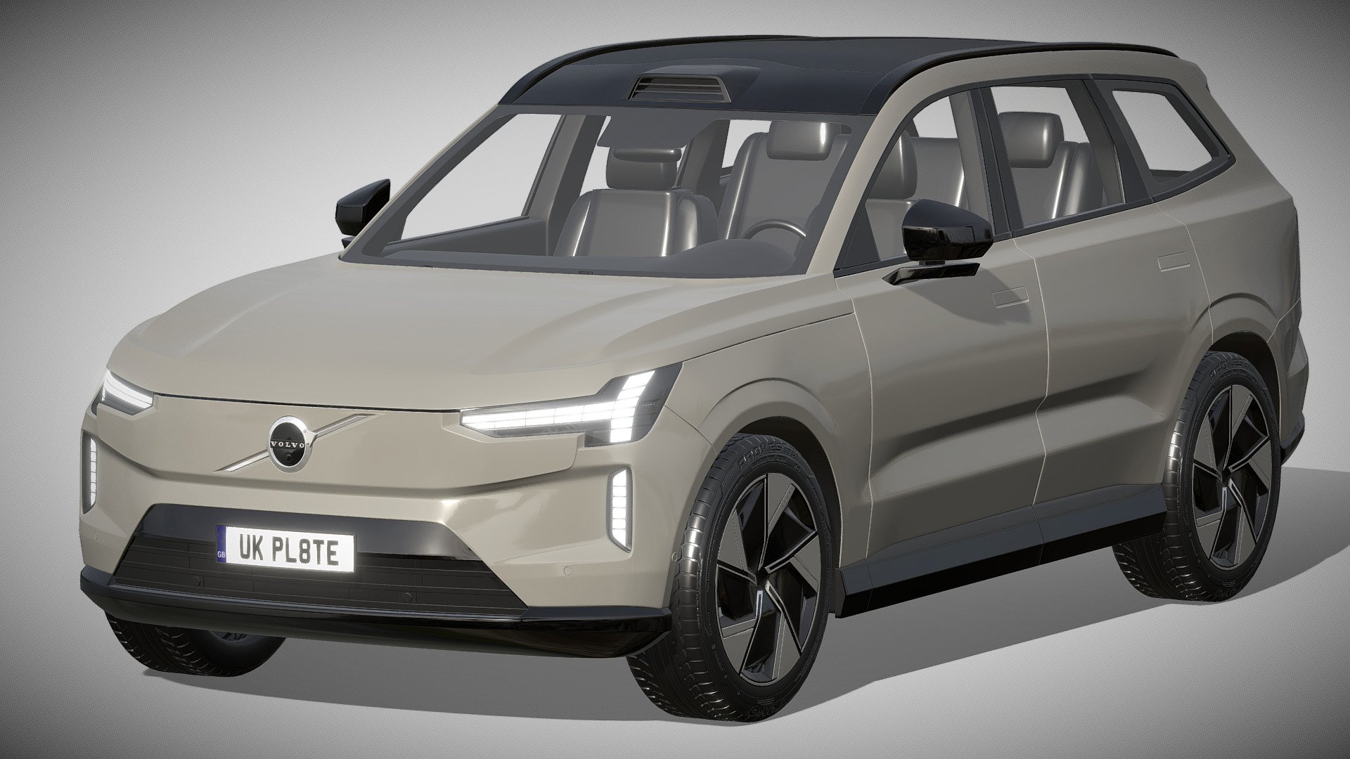Volvo EX90

https://www.volvocars.com/us/cars/ex90-electric/

Clean geometry Light weight model, yet completely detailed for HI-Res renders. Use for movies, Advertisements or games

Corona render and materials

All textures include in *.rar files

Lighting setup is not included in the file! - Volvo EX90 - Buy Royalty Free 3D model by zifir3d 3d model