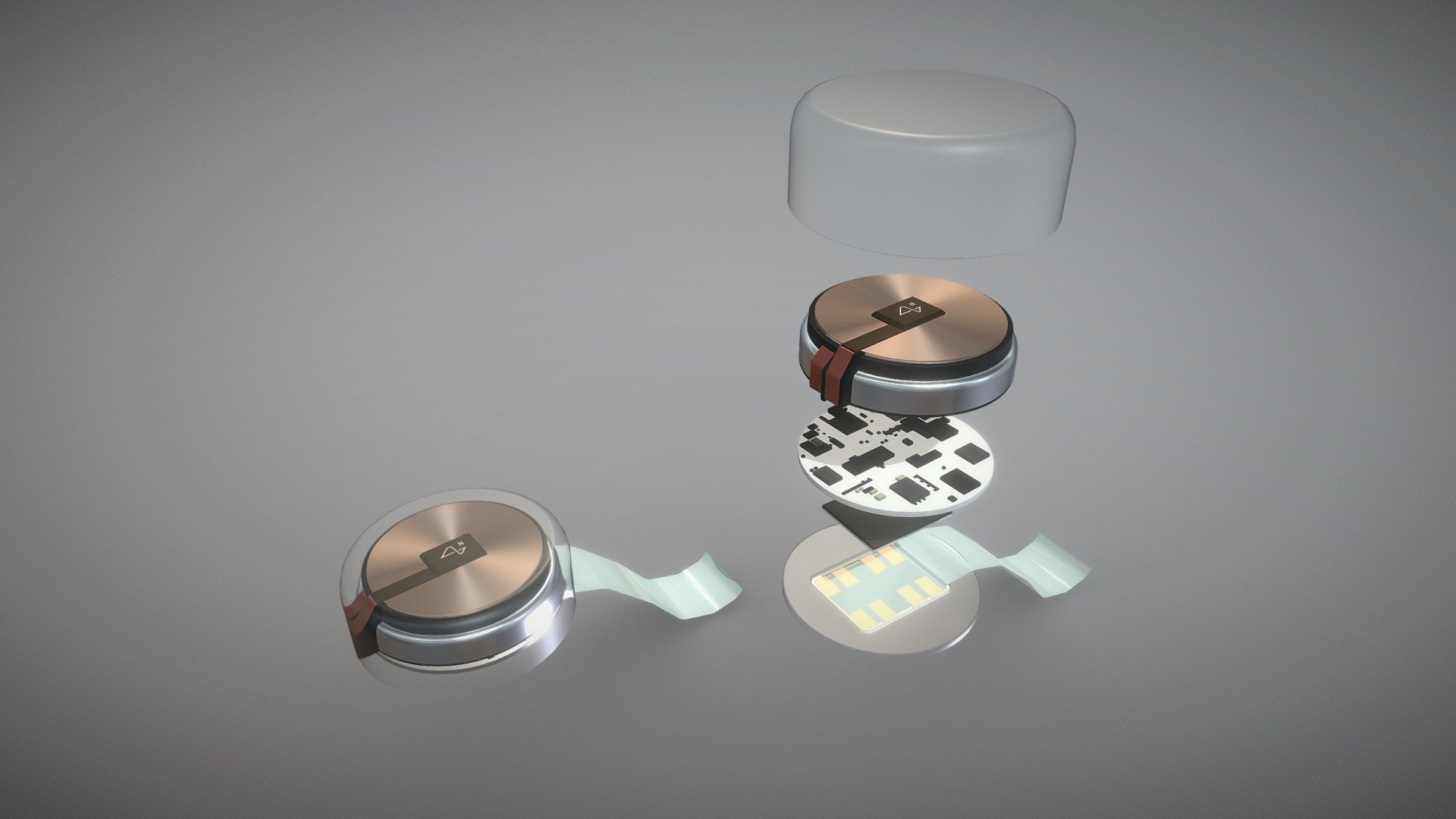 The Neuralink 1024-electrode read/write link device—v 0.9
The proposed future technology involves a module placed outside the head that wirelessly receives information from thin flexible electrode threads embedded in the brain.

Model contains several simple materials with plain colors and just tweakwed PBR settings, so color and specifications can be changed and rendered out or used in game engines. Texture for proper Anisotropy also included.

Feel free to contact us if You need to complete tasks on 3D modeling or animation. Also visit us and find more on www.yeyostudio.com - Neuralink 3D Link v0.9 - closed and open - Buy Royalty Free 3D model by Yeyo Studio (@yeyostudio) 3d model