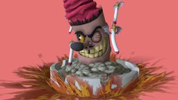 Mr. Wheezy cinema, kid, pc, videogame, mr, dice, king, smoke, cuphead, game, cup