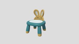 Rabbit Kids Chair rabbit, cute, baby, kid, children, child, play, nursery, chair, animal