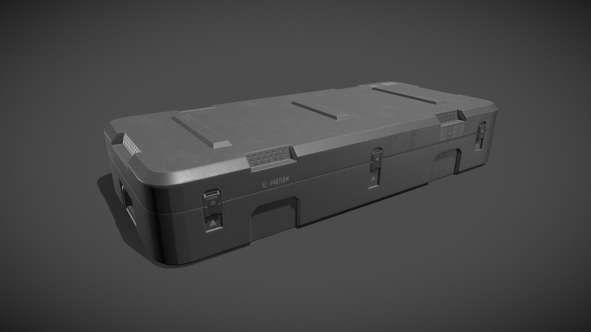 Animated Military Case 11 with PBR Textures and animations (Open/Close). Ideal to loot itens or treasures. Ready to use in any project.

Are you liked this model? Feel free to take a look on my another models! Here

Features:

.Fbx, .Obj, .Uasset and .Blend files.

Low Poly Mesh game-ready.

2 Different colors.

2 Animations (Open/Close).

Rigged.

Real-World Scale (centimeters).

Unreal Project 4.20+

Tris Count: 3,596.

Number of Textures: 6

Number of Textures (UE4/UE5): 4

Skeletal Mesh with custom collision for Unreal Engine 4 (Handmade) (UE4/UE5).

PBR Textures (4096x4096) (PNG).

Type of Textures: Base Color, Roughness, Metallic, Normal Map and Ambient Occlusion (PNG)

Combined RMA texture (Roughness, Metallic and Ambient Occlusion) for Unreal Engine 4 (PNG) 3d model