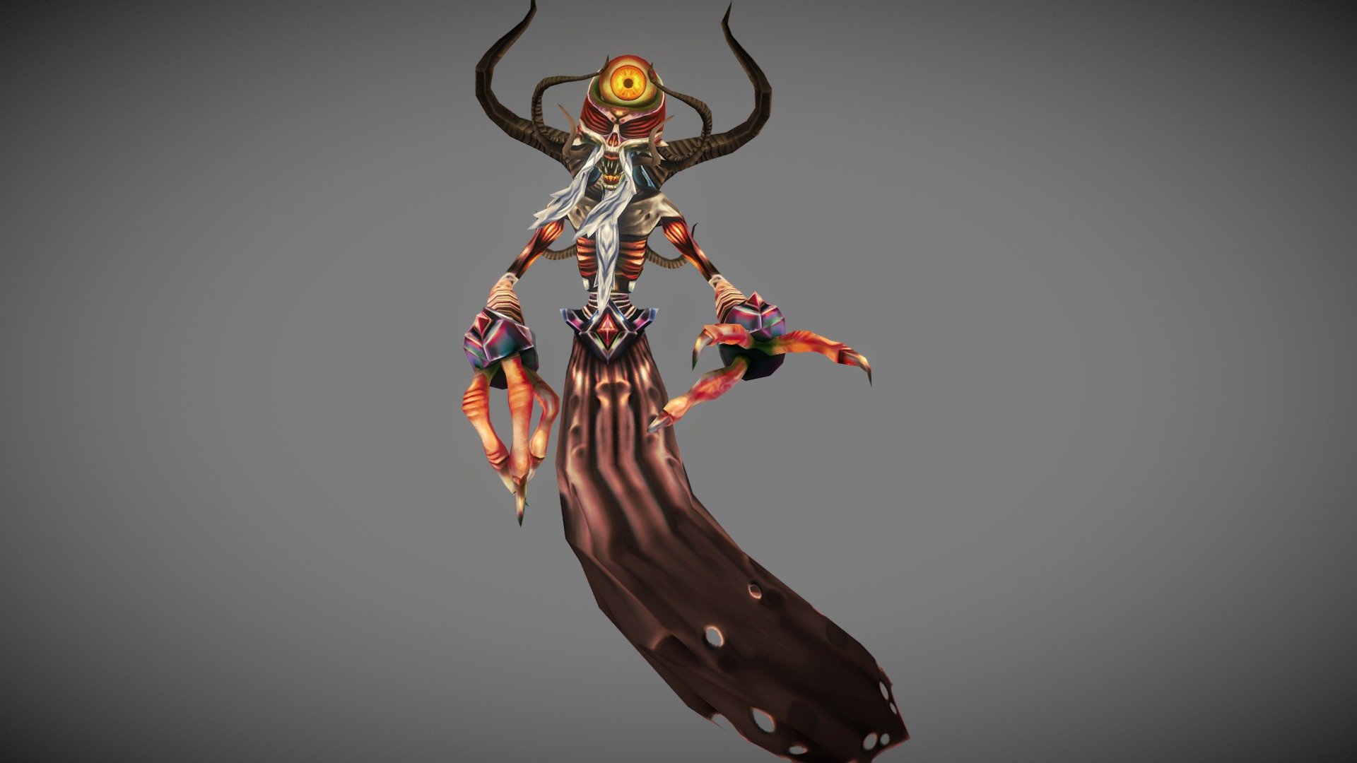 A quick handpainted model of a lich I made. Just trying to push the time it takes for me to make these sort of things 3d model