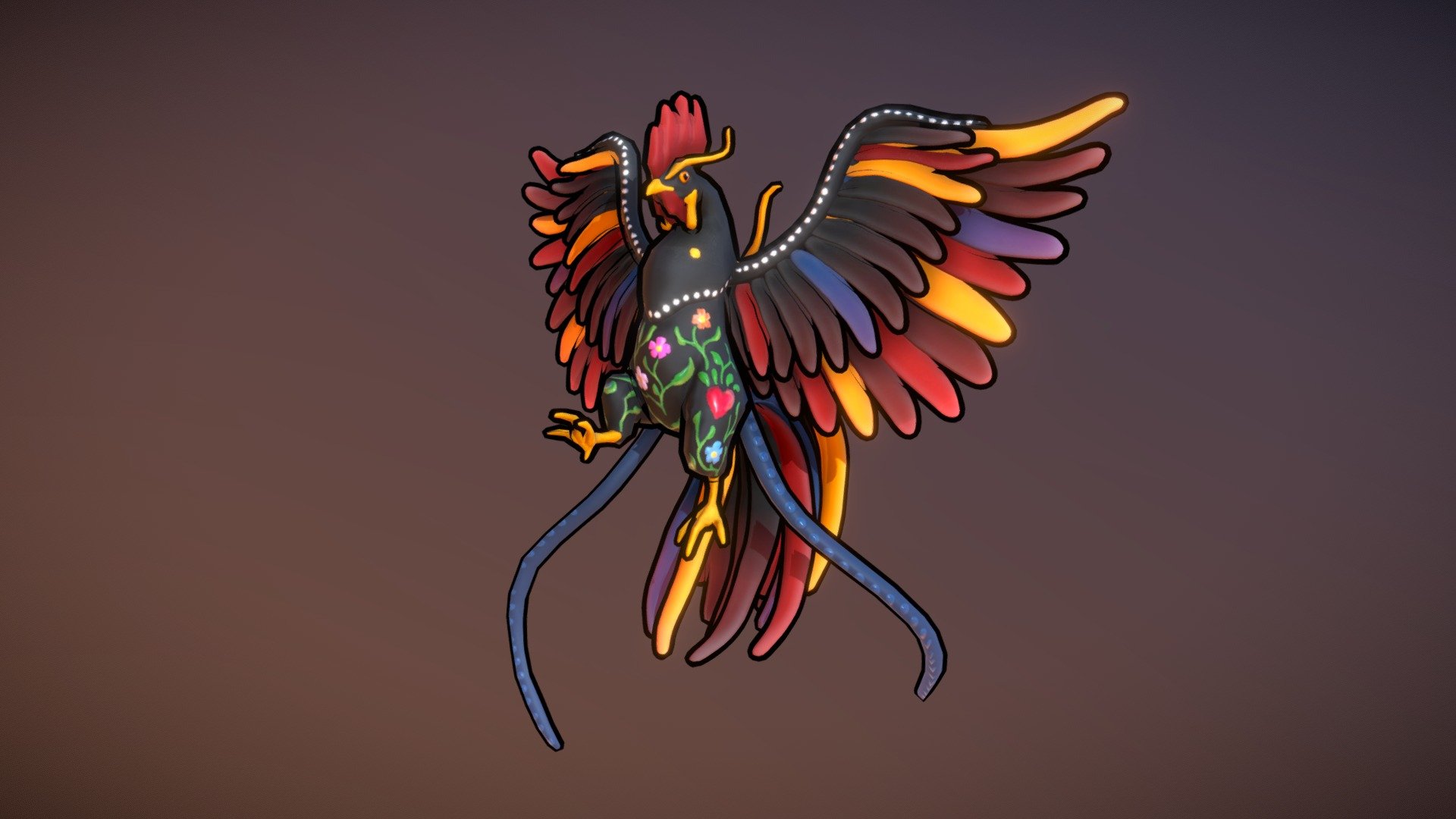 Portuguese Rooster Cryptid - 3D model by Eeee oooo (@subduce) 3d model