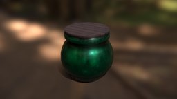 Cyan Pot pot, jar