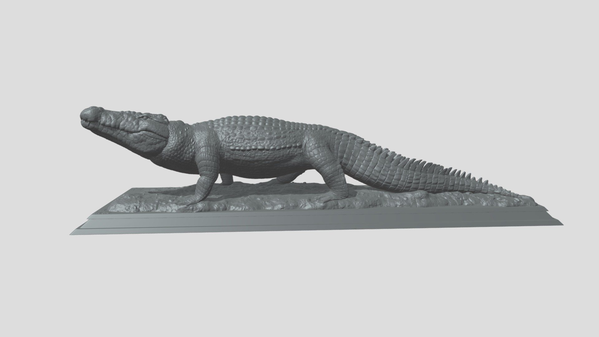 Crocodile High Poly

3D Printing

Compositions

Decoration

Motion graphics - Destruction of solids
Etc....

Does not contain UVs Maps

Piece with 25 cm

Files : FBX

Does not contain lighting

I hope it will be useful in your project !

Thank you for visiting my models !! - Crocodile - Buy Royalty Free 3D model by aleexstudios 3d model