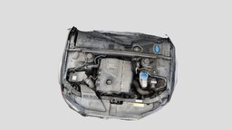 Audi a4 under hood audi, parts, a4, hood, engine, allroad, car