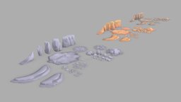 Low Poly Rocks rocks, ground, cliffs, lowpoly, low, poly, stylized