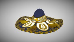 Sombrero hat spark, vr, ar, filter, instagram, substance, blender