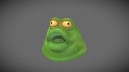 Blob Enemy slime, jelly, substancepainter, zbrush, monster