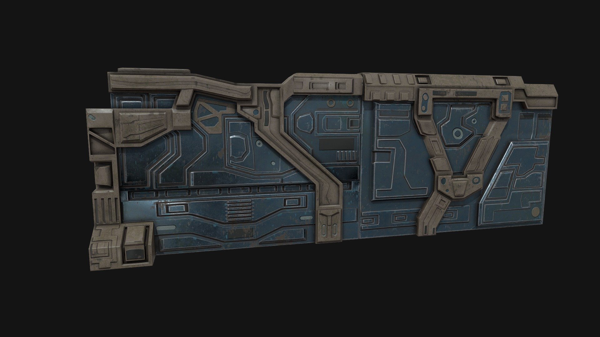 Ready for games and other real time applications

PBR textures - 4096x4096

Base color map,

Normal map,

Roughness map,

Metallic map ,

Ambient Occlusion map, - Low poly wall pattern facade environment asset - 3D model by Alexandr33D (@vympel) 3d model