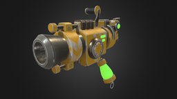 Cartoon Gun substancepainter, weapon, maya, cartoon, gun
