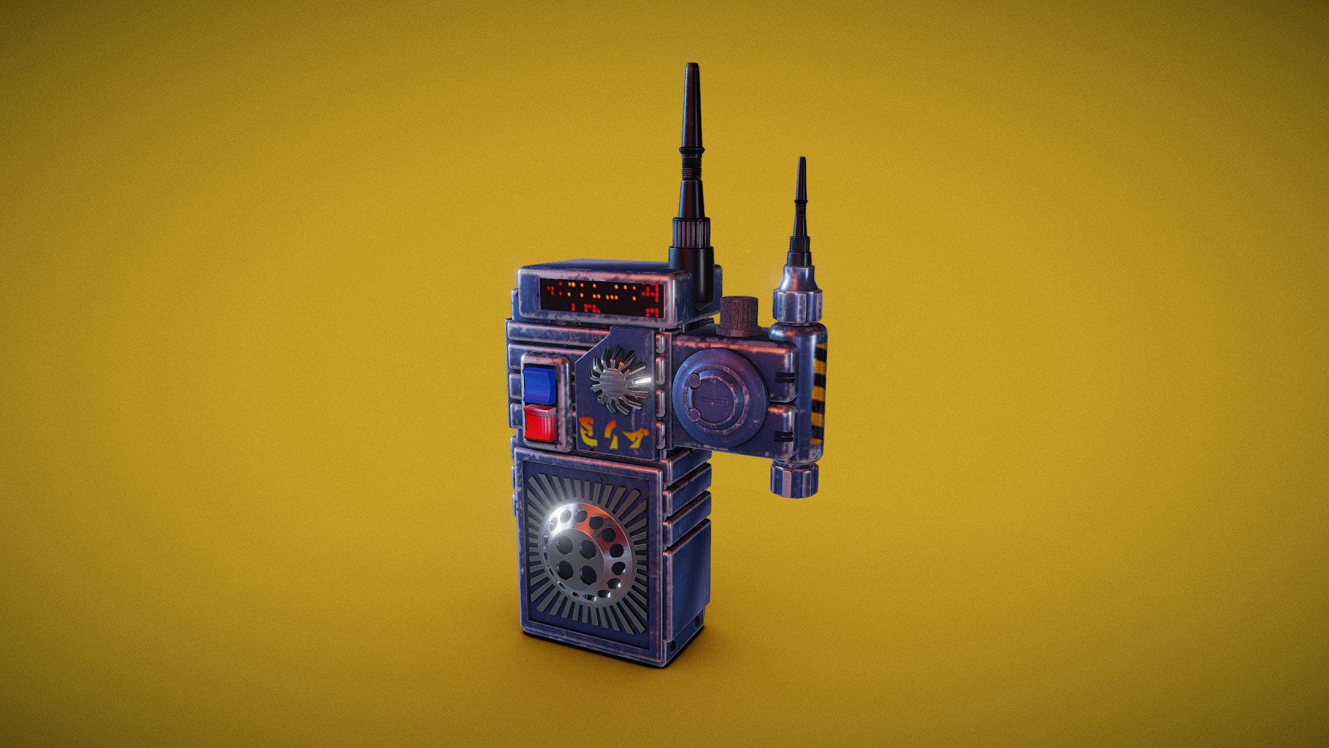 Space Intercom II Walkie-Talkie - Space Intercom II - Buy Royalty Free 3D model by Eccemania 3d model
