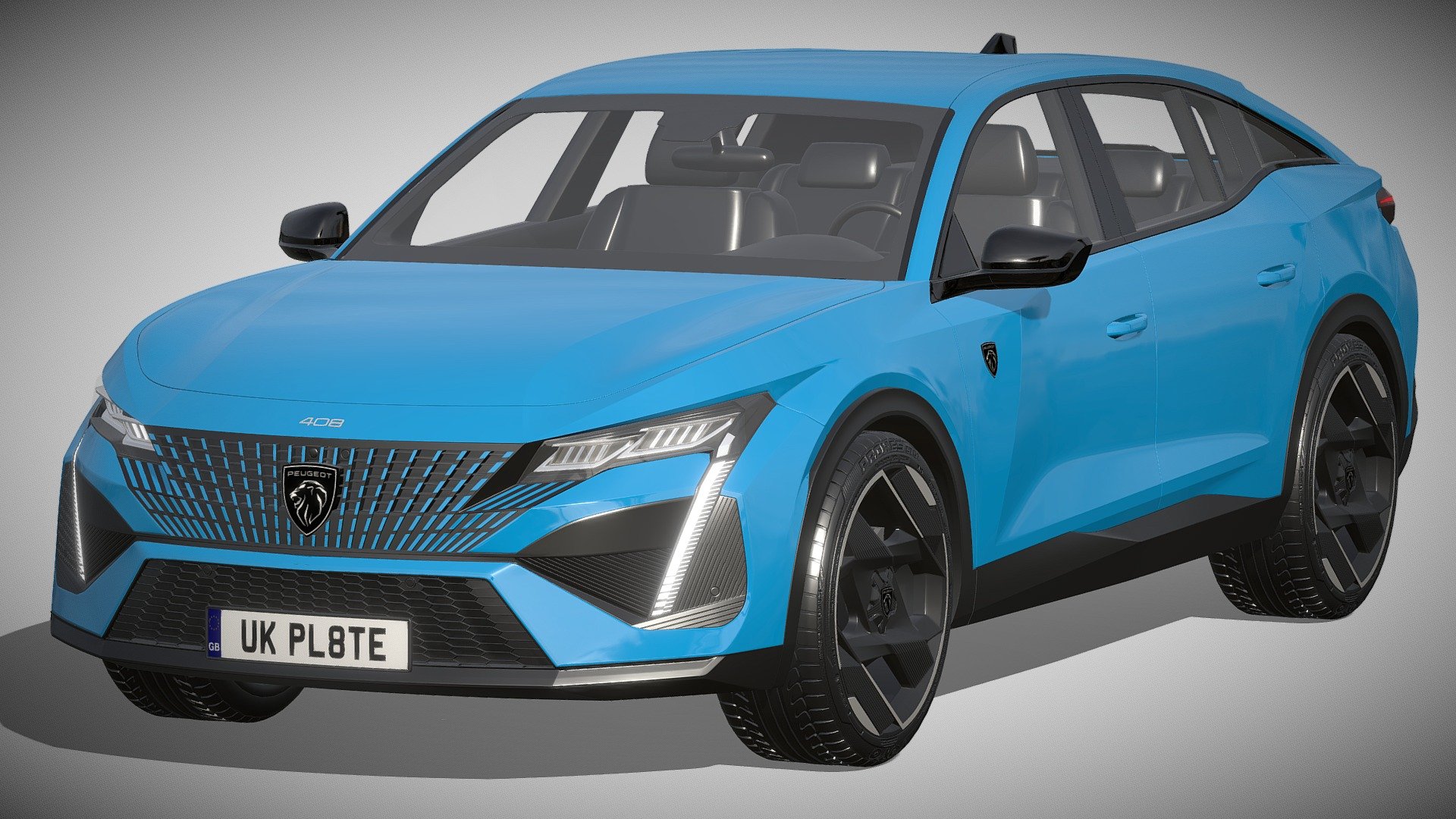 Peugeot 408 2022

https://www.peugeot.fr/nos-vehicules/nouvelle-408.html

Clean geometry Light weight model, yet completely detailed for HI-Res renders. Use for movies, Advertisements or games

Corona render and materials

All textures include in *.rar files

Lighting setup is not included in the file! - Peugeot 408 2022 - Buy Royalty Free 3D model by zifir3d 3d model