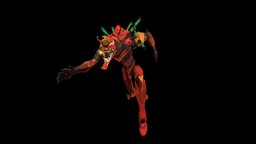 Evangelion Unit 02 Beast Mode-test-run vr, eva, evangelion, eva02, asuka, quillvr, handpainted, asuka-langley