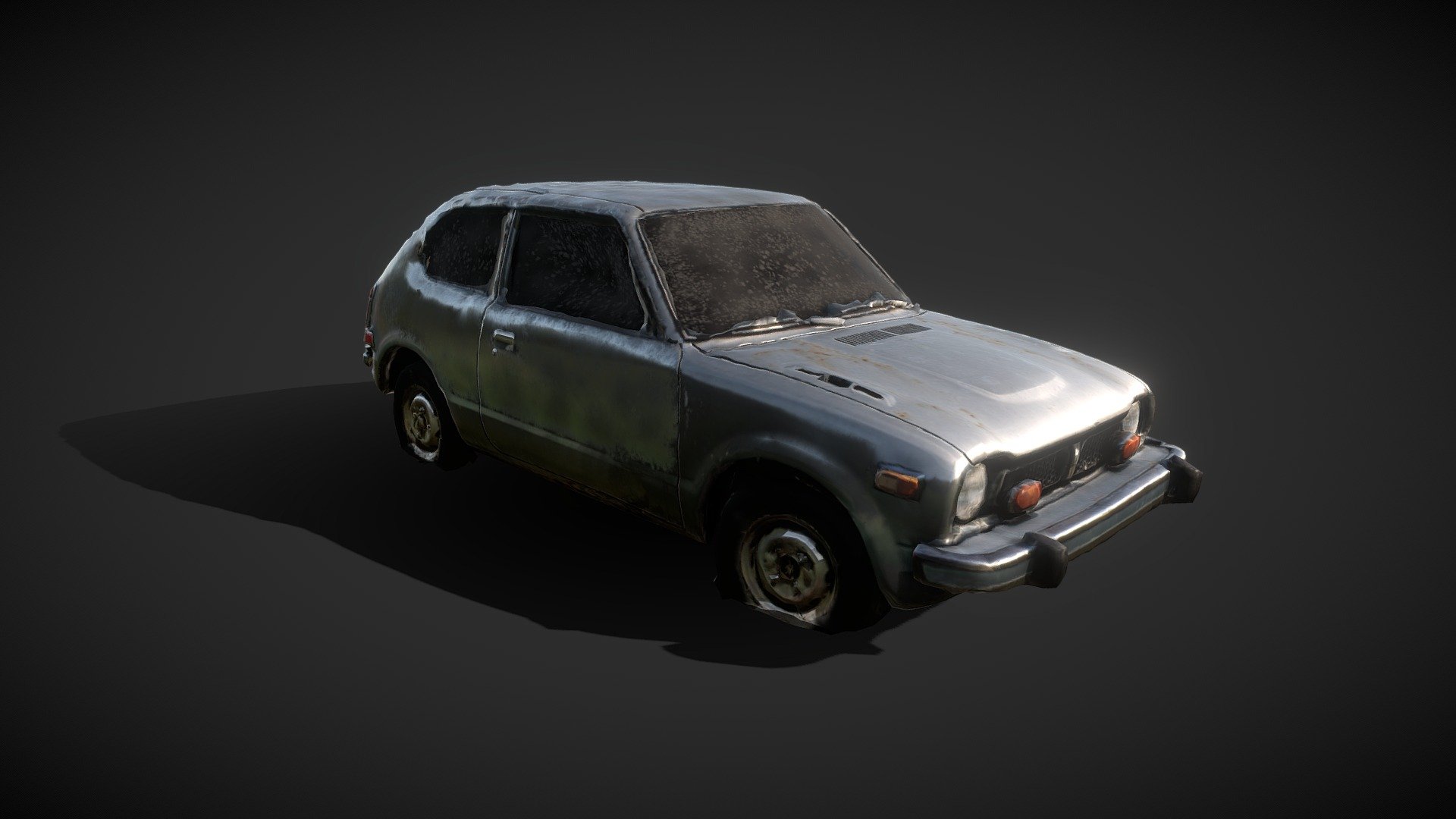 Retop 3D scan of Renafox - Old Honda - Download Free 3D model by Ashkelon 3d model