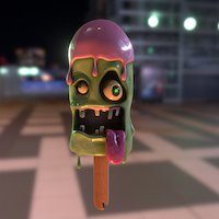 Crazy Zombie Ice cream substancepainter, substance