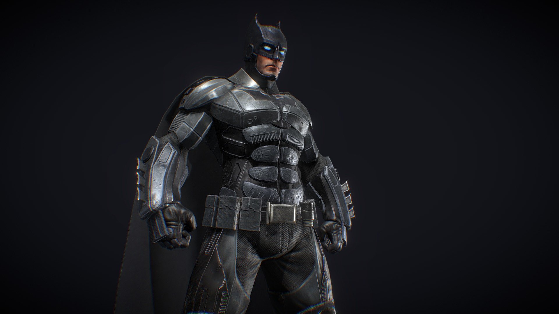 Hi! This is a game batman character. This is original concept hard surface design a batman costume. I hope you like it! - Batman - 3D model by Evgeny Lipov (@jenia.lipowoi) 3d model