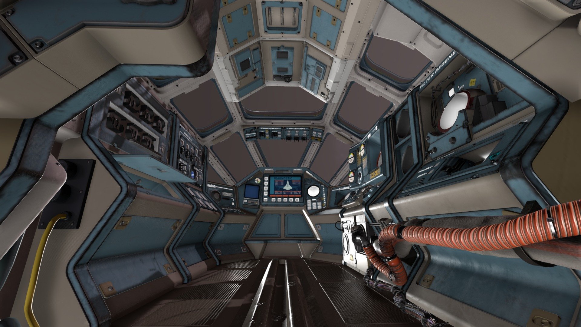 This is the main and only ship's hull in the &ldquo;Interkosmos 2000